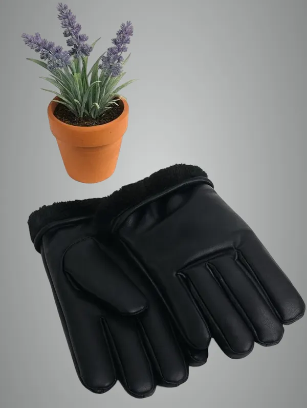 Black_Leather_Solid_Winter_Gloves_For_Men
