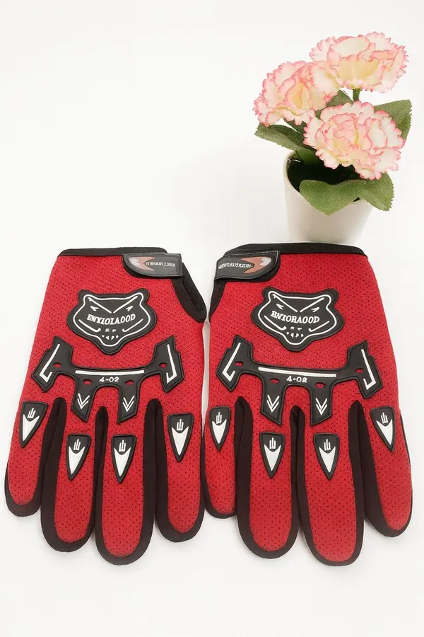 Red_Polyester_Solid_Winter_Gloves_For_Men