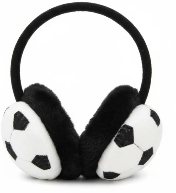 Black_&_White_Soft_Cozy_Fleece_Earmuffs_For_Kids_&_Adults
