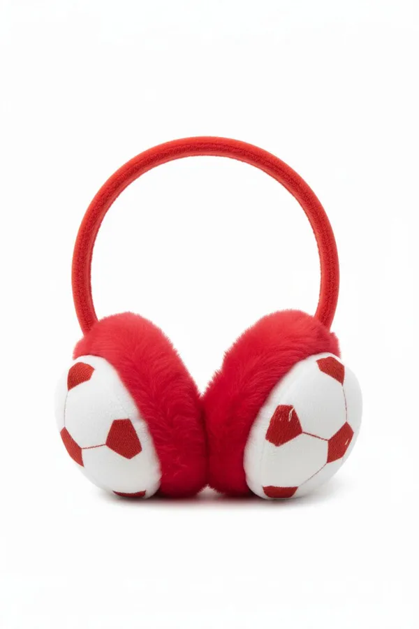 Red_Soft_Cozy_Fleece_Earmuffs_For_Kids_&_Adults