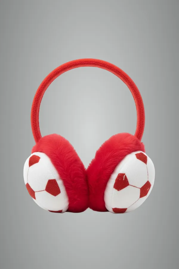 Red_Soft_Cozy_Fleece_Earmuffs_For_Kids_&_Adults
