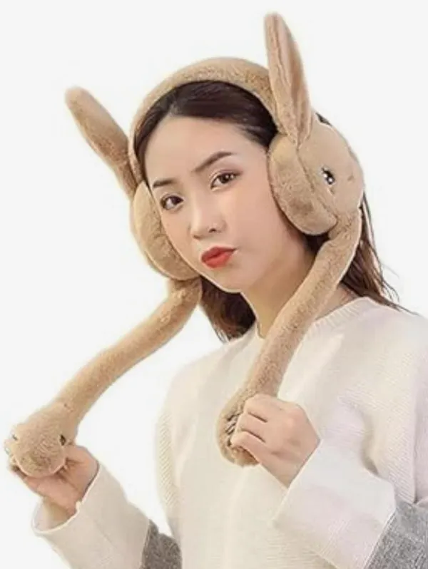 Brown_Soft_Cozy_Fleece_Earmuffs_For_Kids_&_Adults