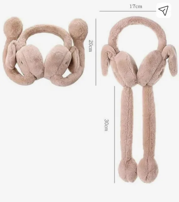 Brown_Soft_Cozy_Fleece_Earmuffs_For_Kids_&_Adults