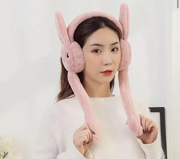 Pink_Soft_Cozy_Fleece_Earmuffs_For_Kids_&_Adults