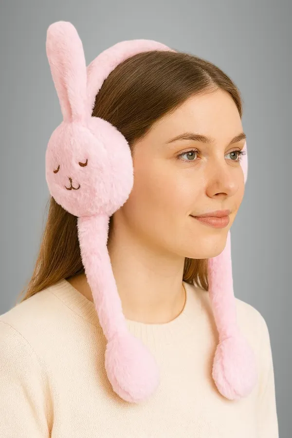 Pink_Soft_Cozy_Fleece_Earmuffs_For_Kids_&_Adults