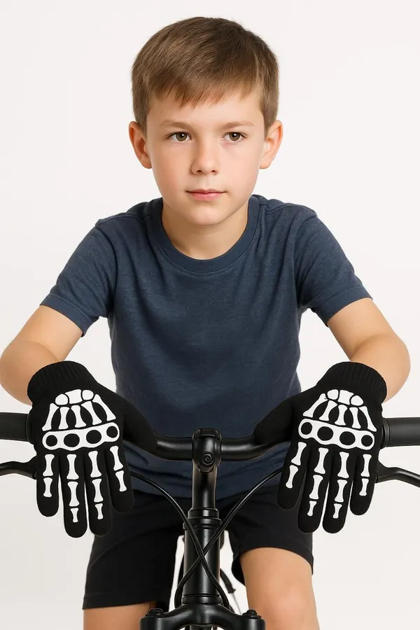 Black_&_White_Wool_Blend_Glove_For_Boys_&_Girls