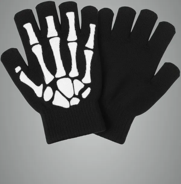 Black_Wool_Blend_Glove_For_Boys_&_Girls