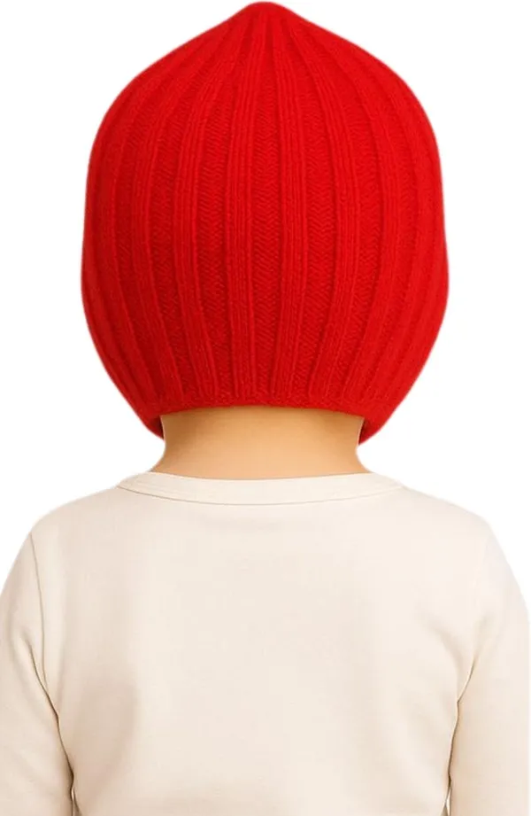 Red_Wool_Blend_Cap_For_Boys_&_Girls
