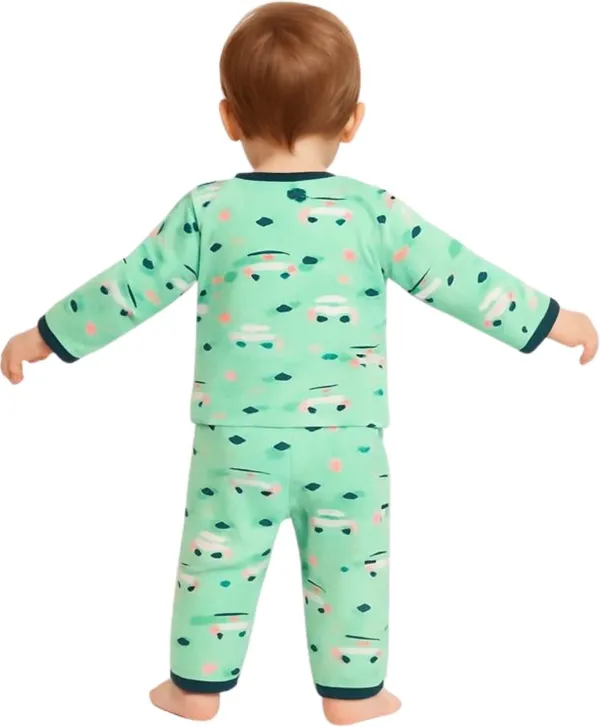 Green_Cotton_Blend_Casual_Shirt_Pyjama_For_Baby_Boys_&_Baby_Girls