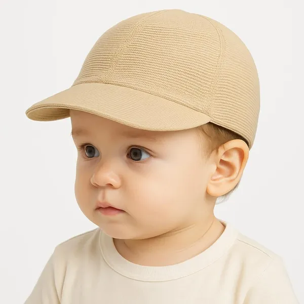 Beige_Cotton_Blend_Cap_For_Boys_&_Girls