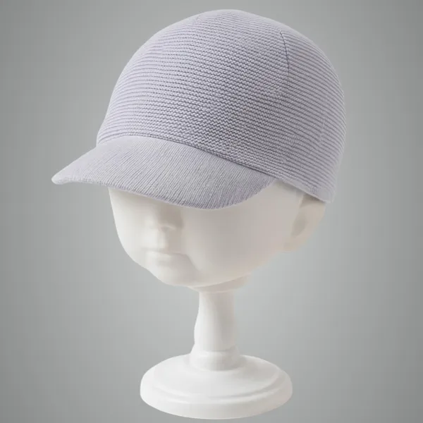 Grey_Cotton_Blend_Cap_For_Boys_&_Girls