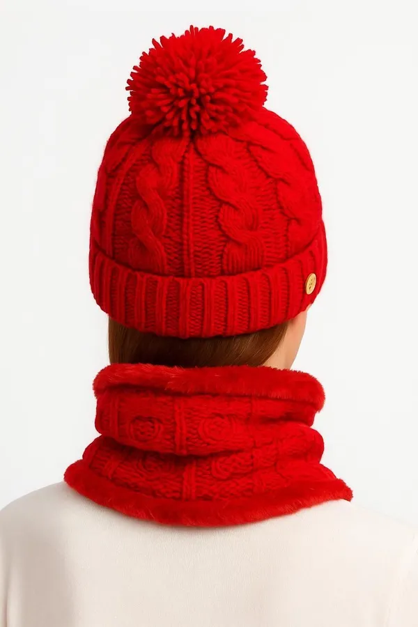 Red_Wool_Solid_Beanie_Cap_For_Women