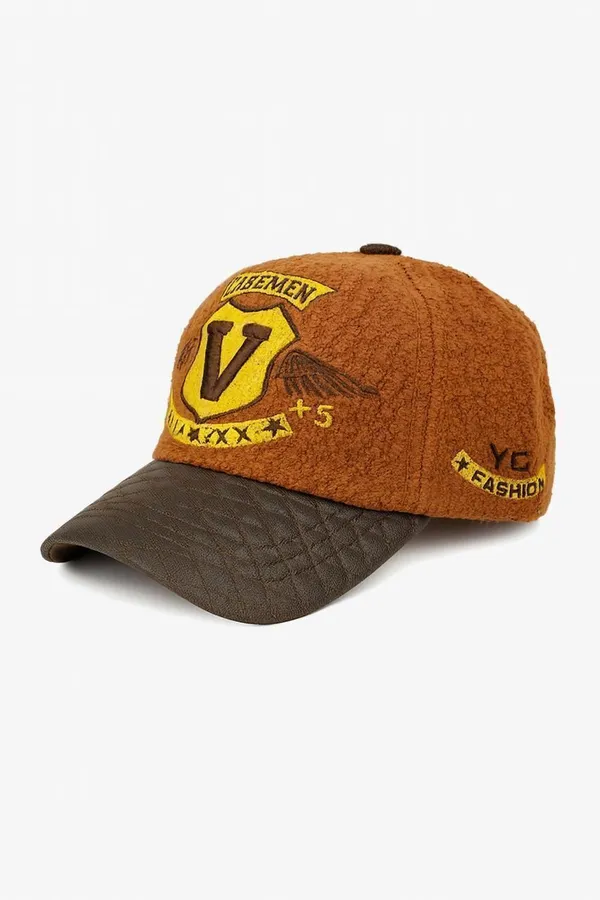 Brown_Wool_Blend_Cap_For_Boys_&_Girls