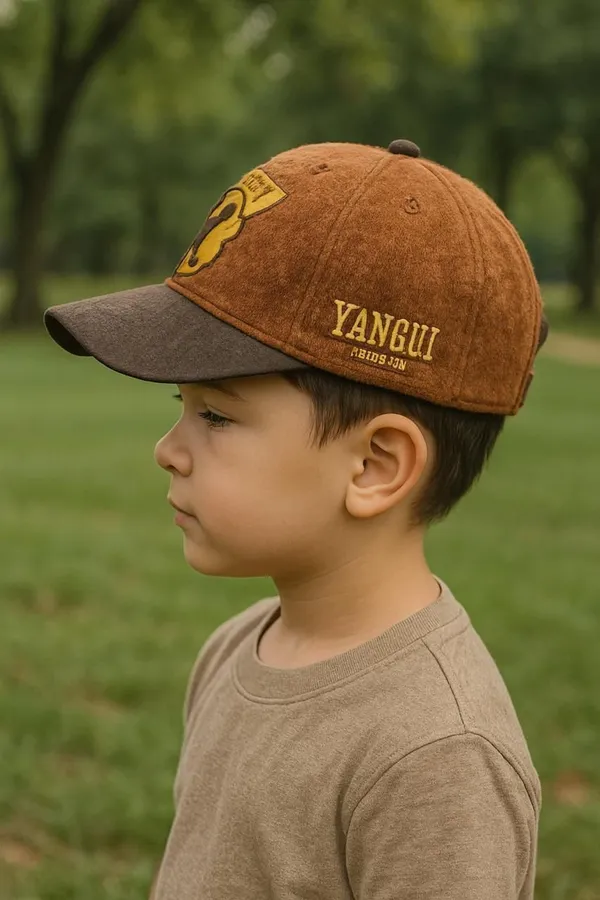 Brown_Wool_Blend_Cap_For_Boys_&_Girls