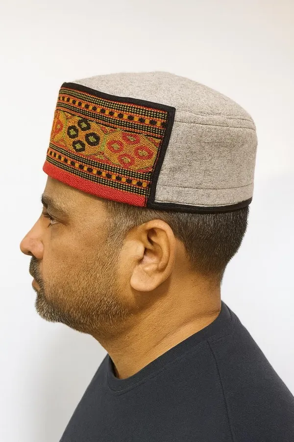 Multicolor_Wool_Printed_Skull_Cap_For_Men