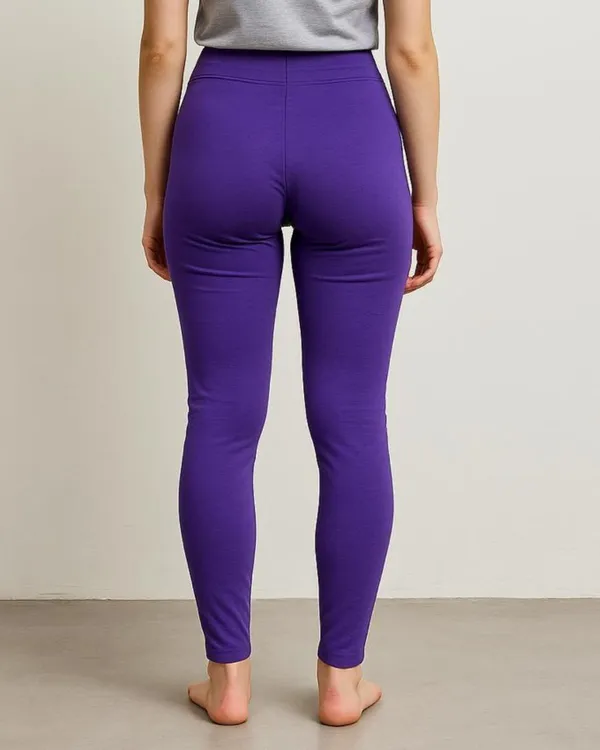 Purple_Cotton_Blend_Ankle_Length_Western_Wear_Legging_For_Women