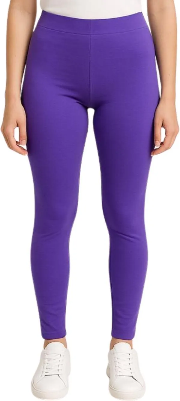 Purple_Cotton_Blend_Ankle_Length_Western_Wear_Legging_For_Women