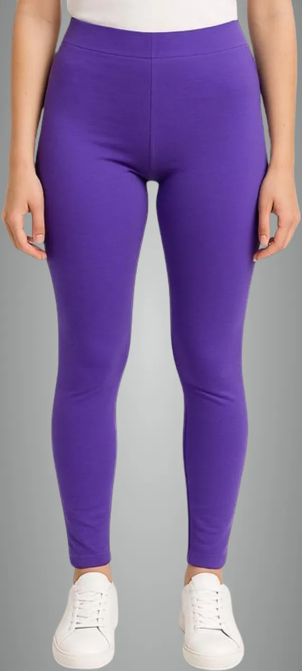 Purple_Cotton_Blend_Ankle_Length_Western_Wear_Legging_For_Women