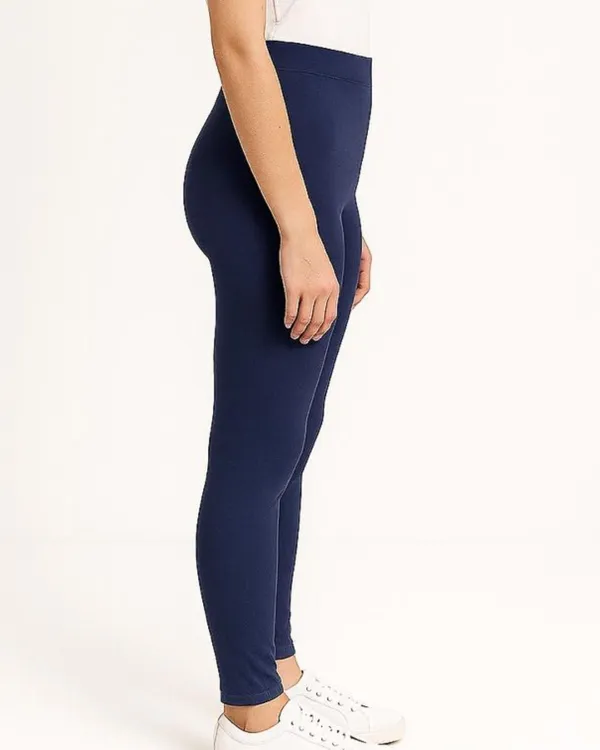Dark_Blue_Cotton_Blend_Ankle_Length_Western_Wear_Legging_For_Women