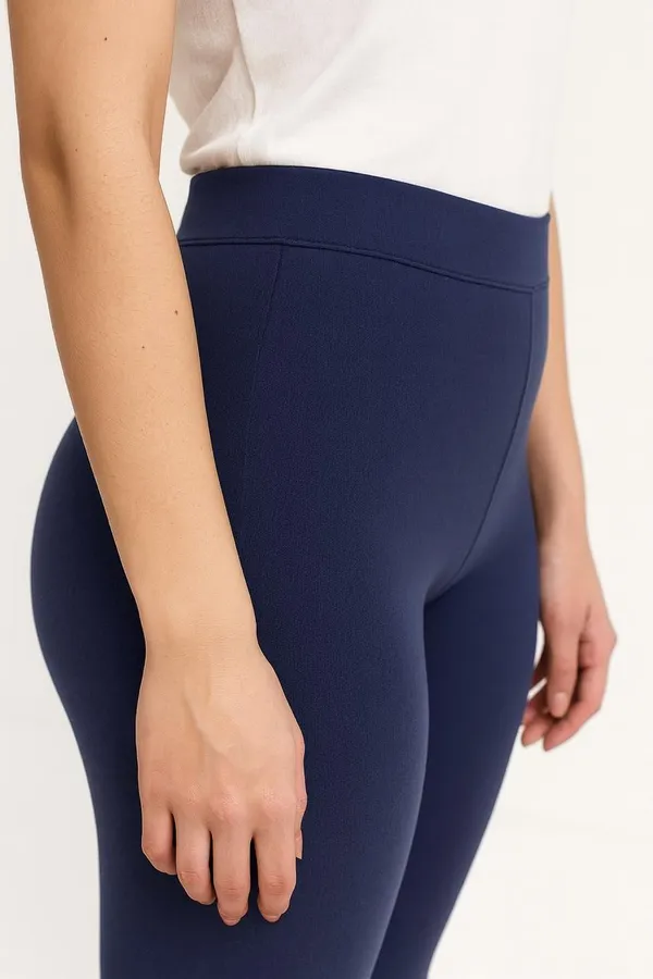 Dark_Blue_Cotton_Blend_Ankle_Length_Western_Wear_Legging_For_Women