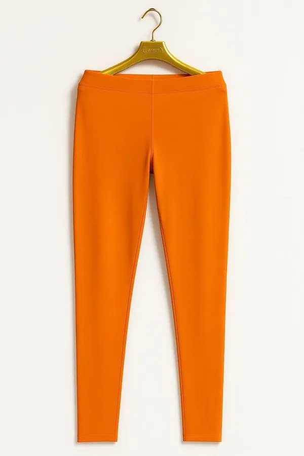 Orange_Cotton_Blend_Ankle_Length_Western_Wear_Legging_For_Women