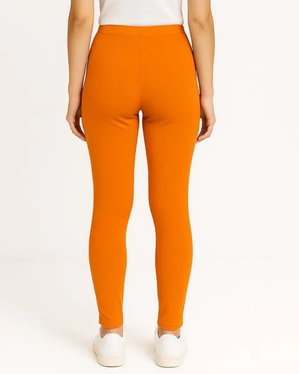 Orange_Cotton_Blend_Ankle_Length_Western_Wear_Legging_For_Women