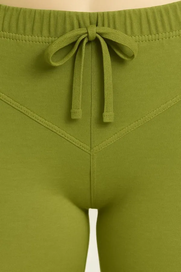 Green_Cotton_Blend_Churidar_Western_Wear_Legging_For_Women