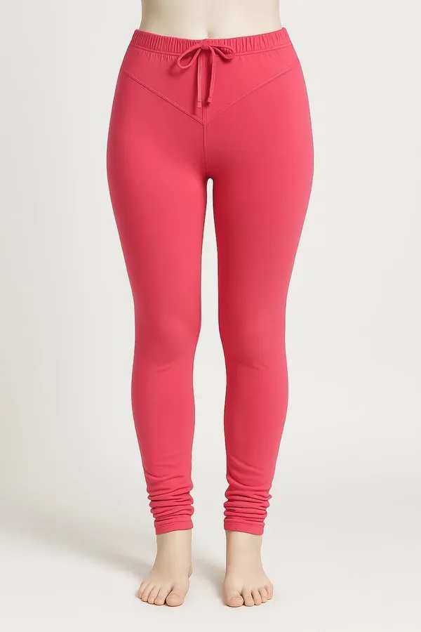 Pink_Cotton_Blend_Churidar_Western_Wear_Legging_For_Women
