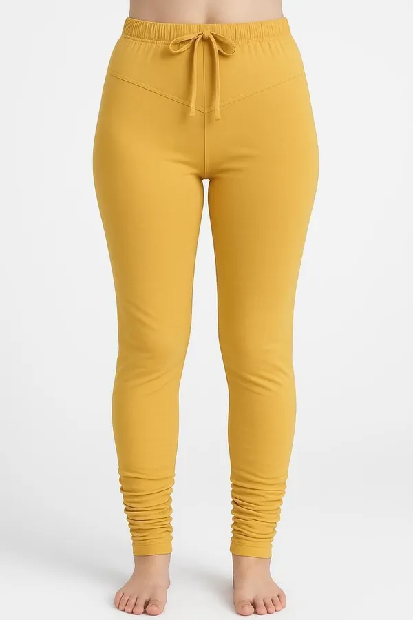 Yellow_Cotton_Blend_Churidar_Western_Wear_Legging_For_Women