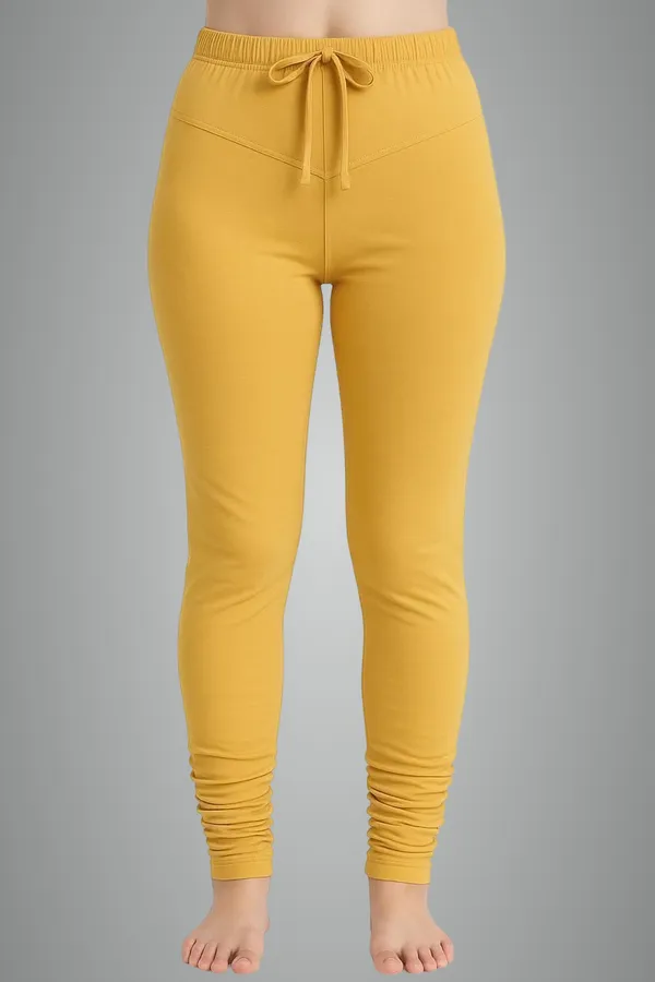 Yellow_Cotton_Blend_Churidar_Western_Wear_Legging_For_Women