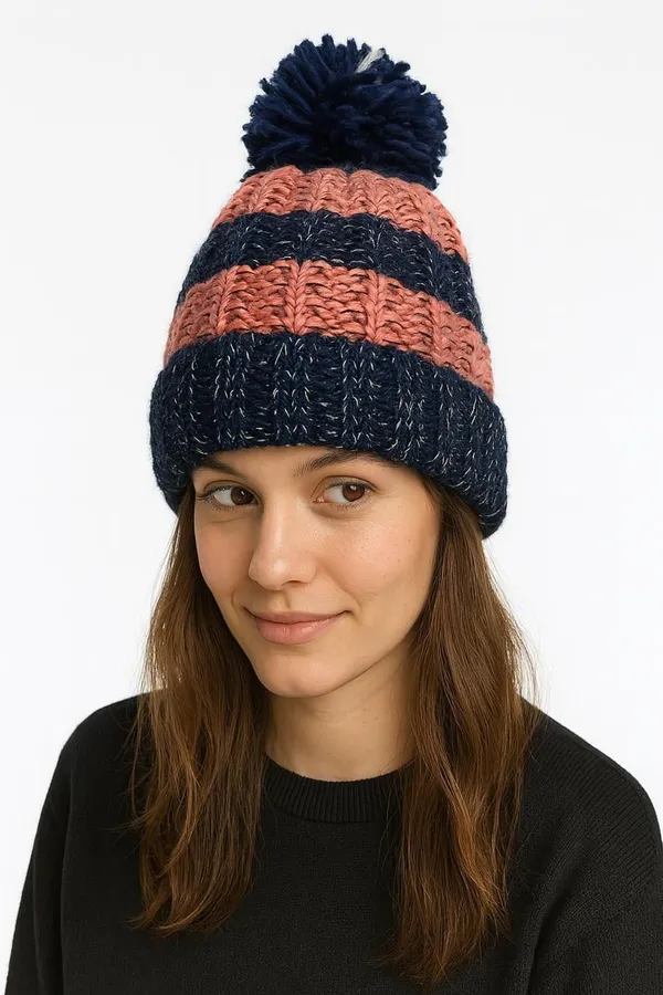 Blue_Woolen_Printed_Sports/Regular_Cap_For_Men_&_Women