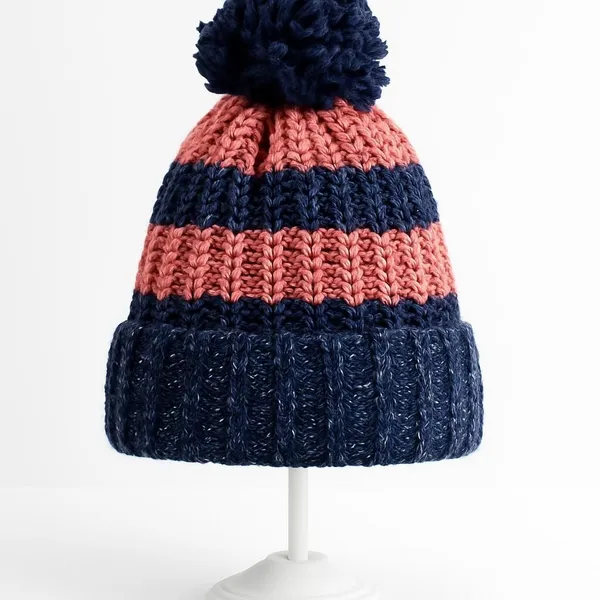 Blue_Woolen_Printed_Sports/Regular_Cap_For_Men_&_Women