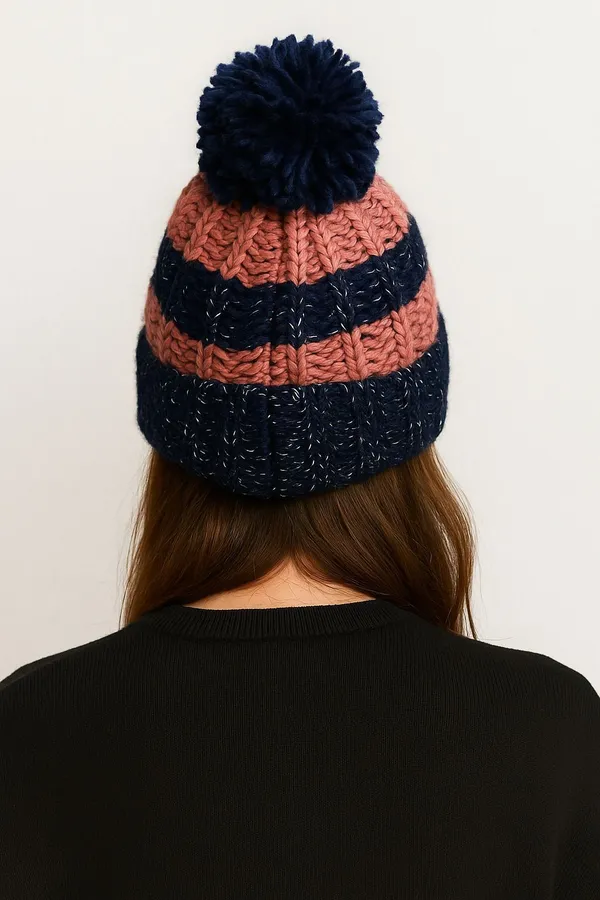 Blue_Woolen_Printed_Sports/Regular_Cap_For_Men_&_Women