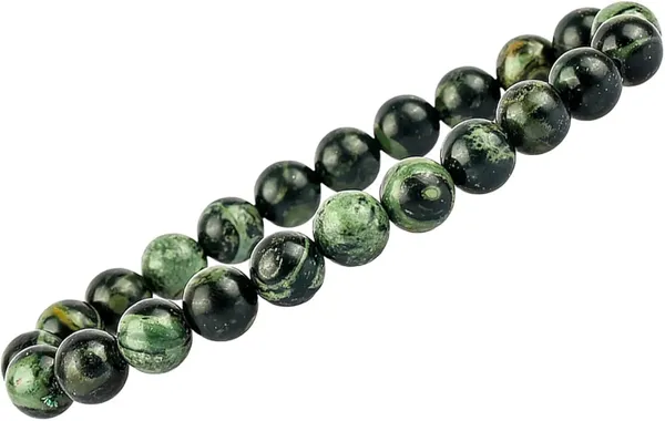 Green_Natural_Spot_Jasper_Stone_Bead_Bracelet_For_Unisex