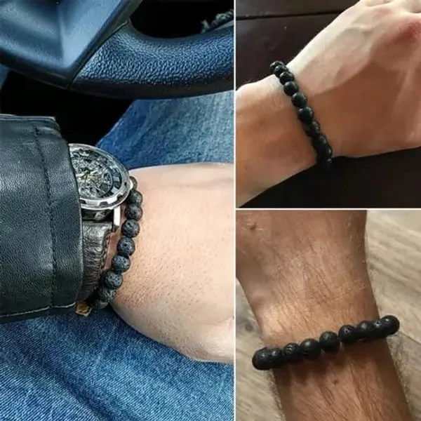 Black_Lava_Stone_Natural_Gemstone_Bracelet_For_Unisex