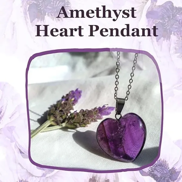 Purple_Natural_Amethyst_Stone_Heart_Pendant_For_Unisex