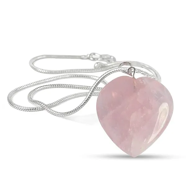 Pink_Natural_Rose_Quartz_Heart_Pendant_Necklace_For_Unisex