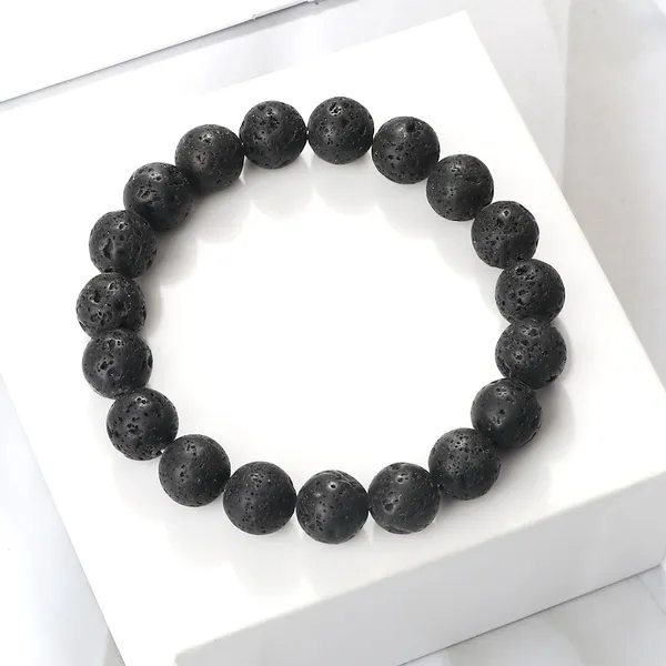 Black_Lava_Stone_Natural_Gemstone_Bracelet_For_Unisex
