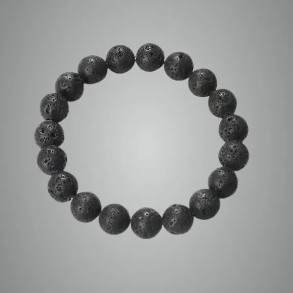 Black_Lava_Stone_Natural_Gemstone_Bracelet_For_Unisex