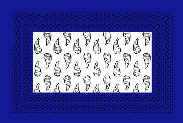 Classic_Blue_&_White_Paisley_Print_Cotton_Bedsheet_Set_with_Pillow_Covers