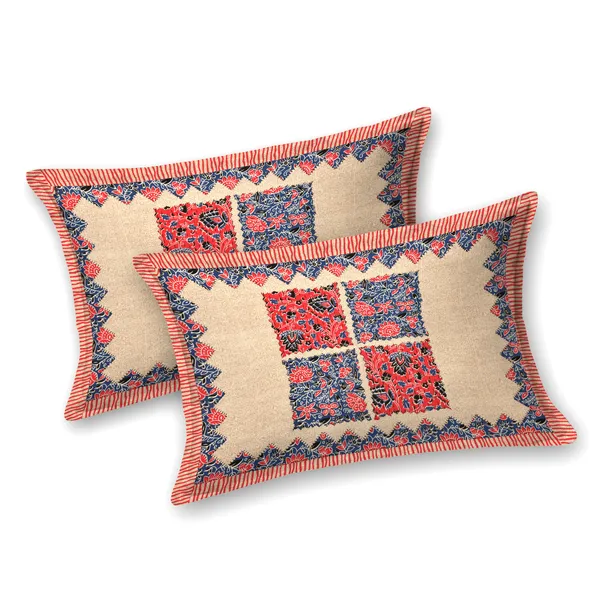 JAMG_Soft_Cotton_Bedsheet_with_Pillow_Covers_for_Double_Size_Bed_|_Printed_Comfortable_Bedding_Set_|_Smooth_Breathable_Fabric_|_Elegant_Home_Furnishing__AZRAK_CHOKDA_Multi-Color_45