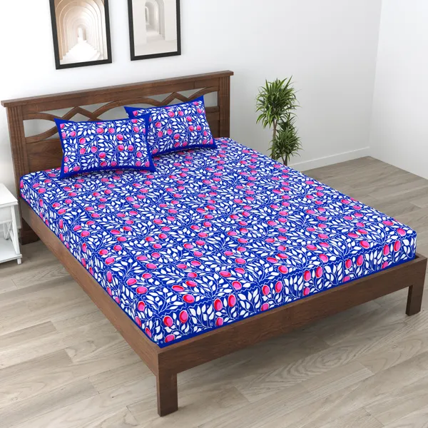 JAMG_Soft_Cotton_Bedsheet_with_Pillow_Covers_for_Double_Size_Bed_|_Printed_Comfortable_Bedding_Set_|_Smooth_Breathable_Fabric_|_Elegant_Home_Furnishing__APPLE_Multi-Color_45