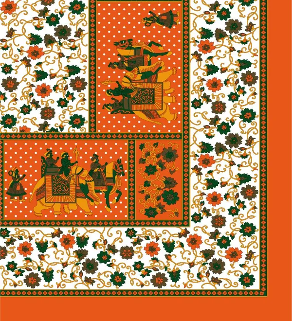Traditional_Elephant_Print_Cotton_Bedsheet_Set_with_Matching_Pillow_Covers