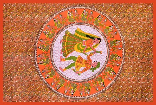 Orange_Soft_Cotton_Printed_Bedsheet_With_Pillow_Covers_For_Single_Size_Bed_(90_X_63_X_15_Inch)