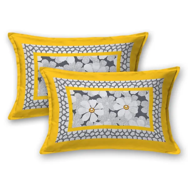 Yellow_Soft_Cotton_Printed_Bedsheet_With_Pillow_Covers_For_Double_Size_Bed_(100_X_90_X_17_Inch)