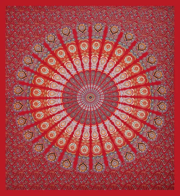 Red_Soft_Cotton_Printed_Bedsheet_With_Pillow_Covers_For_Double_Size_Bed_(100_X_90_X_17_Inch)