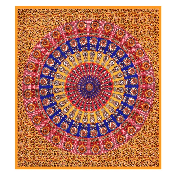 Yellow_Soft_Cotton_Printed_Bedsheet_With_Pillow_Covers_For_Double_Size_Bed_(100_X_90_X_17_Inch)