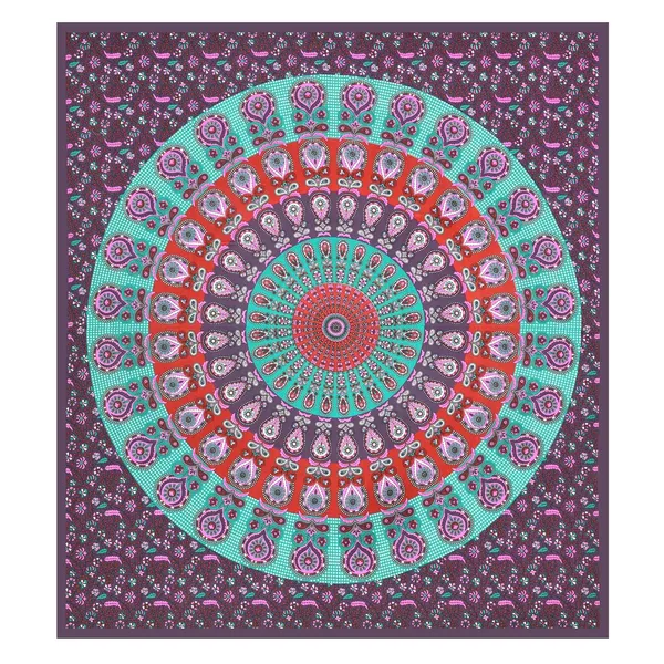 Dark_Purple_Soft_Cotton_Printed_Bedsheet_With_Pillow_Covers_For_Double_Size_Bed_(100_X_90_X_17_Inch)