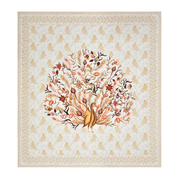 Cream_Soft_Cotton_Printed_Bedsheet_With_Pillow_Covers_For_Double_Size_Bed_(100_X_90_X_17_Inch)