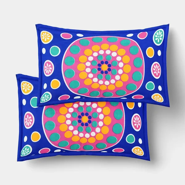 Dark_Blue_Soft_Cotton_Printed_Bedsheet_With_Pillow_Covers_For_Double_Size_Bed_(100_X_90_X_17_Inch)